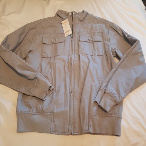 Gymboree boys 10-12 gray jacket, New - Picture 1 of 2